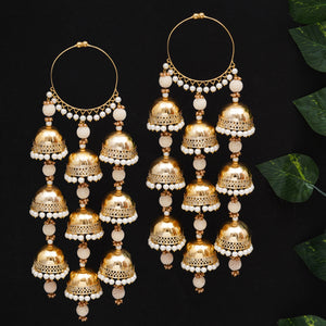 Royal Pearl Dome Bangle Style Kaleere - Set Of 2 Pieces