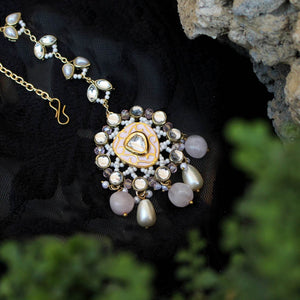 Pink Wink Maang Tikka - BeAbhika.com