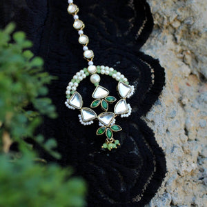 Geometric Aesthetic Maangtikka - BeAbhika.com