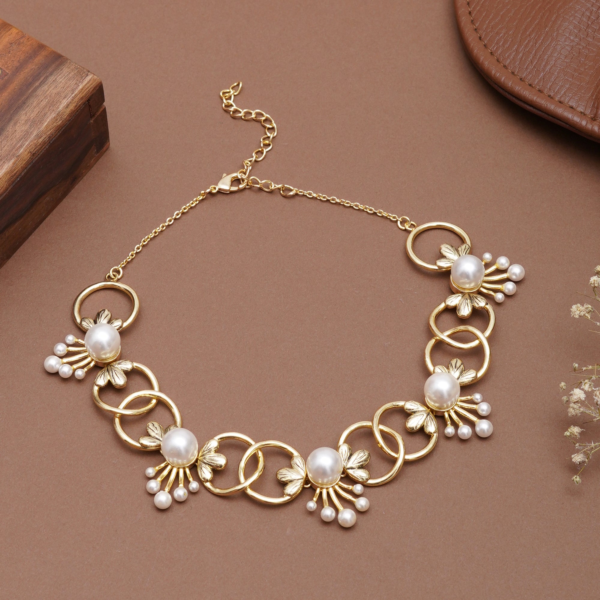 Pearl Rosette Necklace
