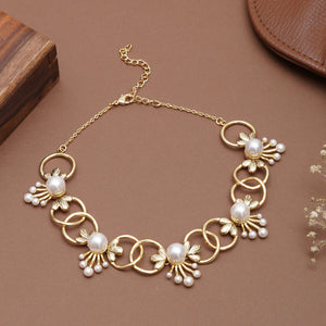 Pearl Rosette Necklace