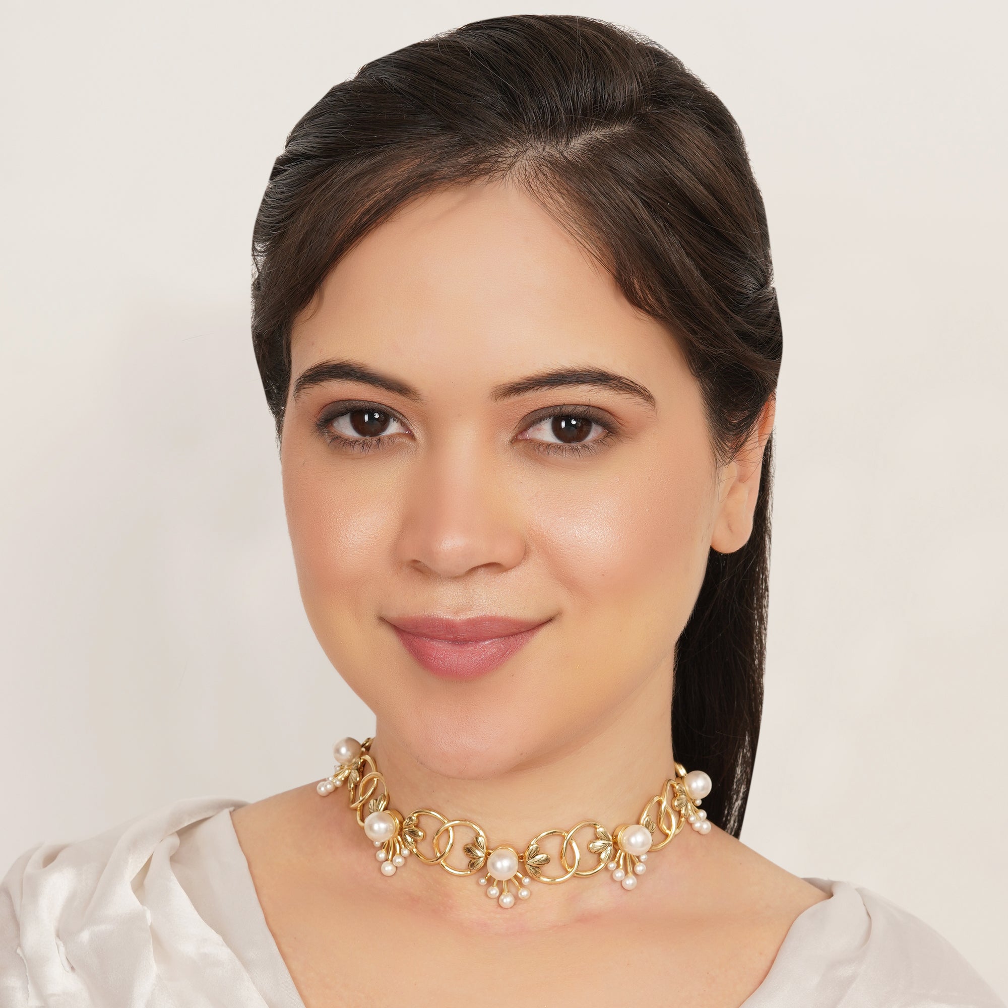 Pearl Rosette Necklace