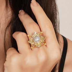 Pearl Rosette Ring