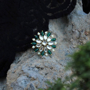 Pearl Twirl Pine Ring - BeAbhika.com