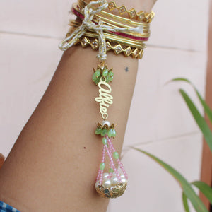 BeAbhika Full Name Customised Lumba For bhabhi Personalised Name Bracelet Unique Designer Sister In Law Bhabhi Rakhi Available In India Best Price Online COD Express Shipping Send Rakhi To Brother
