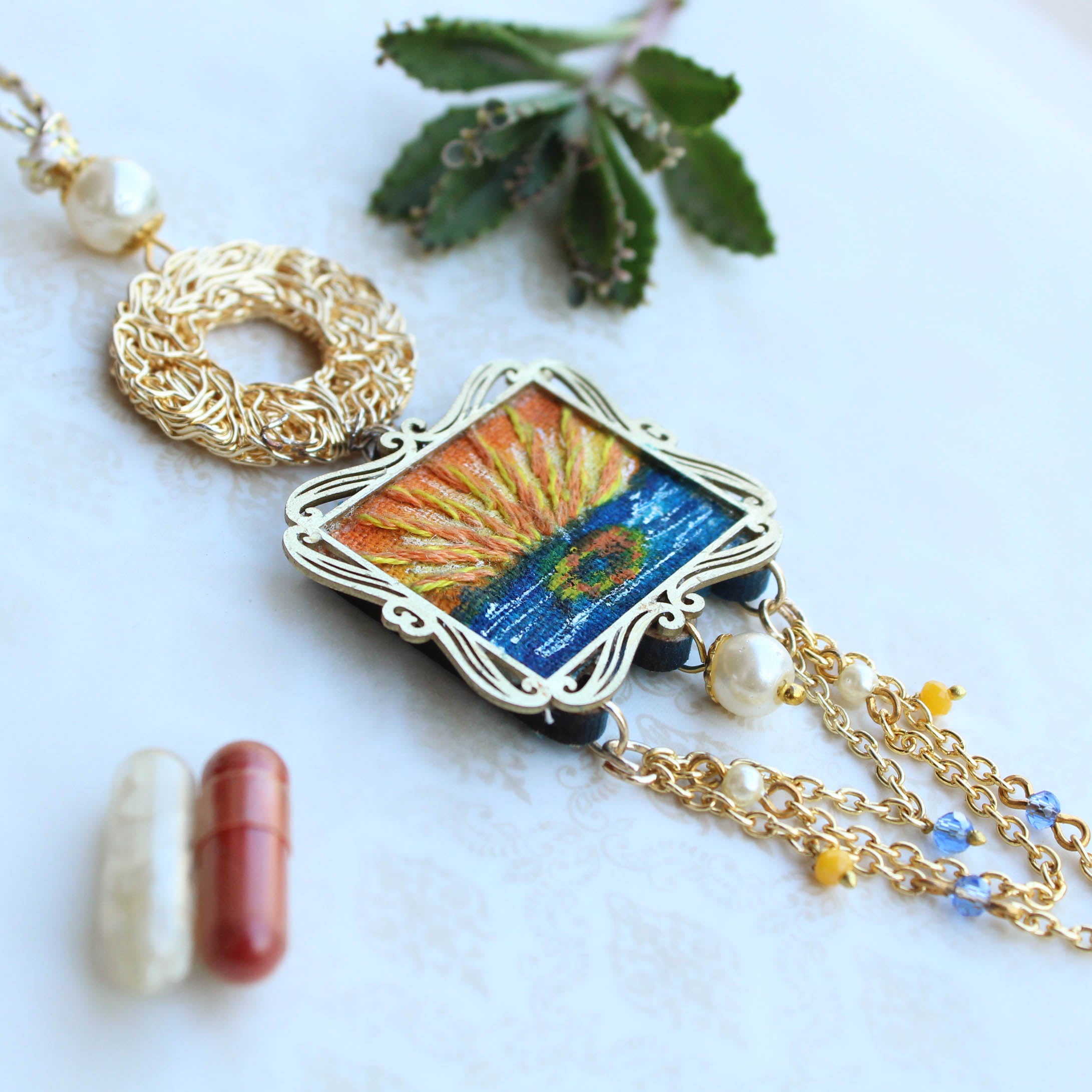BeAbhika Hand Embroidered Sunset Beach Lover Bhabhi Lumba Rakhi With Fridge Magnet Designer Unqiue Famous Rakhi Lightweight Easy To Tie Rakhi Available At Best Price In India Online COD Available Send Rakhi To Brother Bhabhi Lumba Abroad With Roli Chawal Capsules