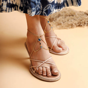 Royal Shimmer Gold Prism Heel Wrap - Set Of 2 - BeAbhika.com