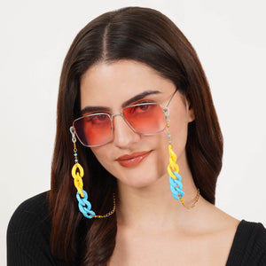 Pink Color Ladies Spectacles Chain Eyeglasses Holder Girls Air pods Holder Apple Air pods Chain Green Color Sun Glasses Women Eye Wear Blue Color Chain Running Airpods Holder Chain