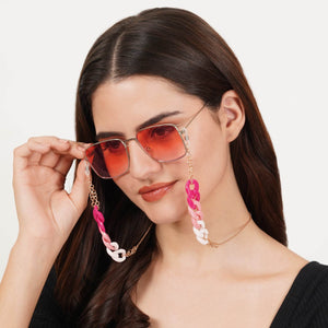 Pink Color Ladies Spectacles Chain Eyeglasses Holder Girls Air pods Holder Apple Air pods Chain Green Color Sun Glasses Women Eye Wear Blue Color Chain Running Airpods Holder Chain