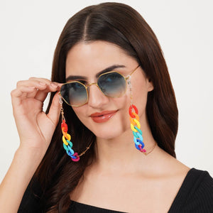 Pink Color Ladies Spectacles Chain Eyeglasses Holder Girls Air pods Holder Apple Air pods Chain Green Color Sun Glasses Women Eye Wear Blue Color Chain Running Airpods Holder Chain