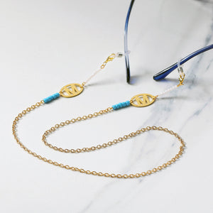 Pink Color Ladies Spectacles Chain Eyeglasses Holder Girls Air pods Holder Apple Air pods Chain Green Color Sun Glasses Women Eye Wear Blue Color Chain Running Airpods Holder Chain