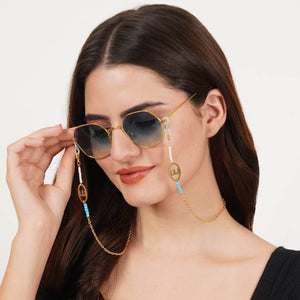 Pink Color Ladies Spectacles Chain Eyeglasses Holder Girls Air pods Holder Apple Air pods Chain Green Color Sun Glasses Women Eye Wear Blue Color Chain Running Airpods Holder Chain