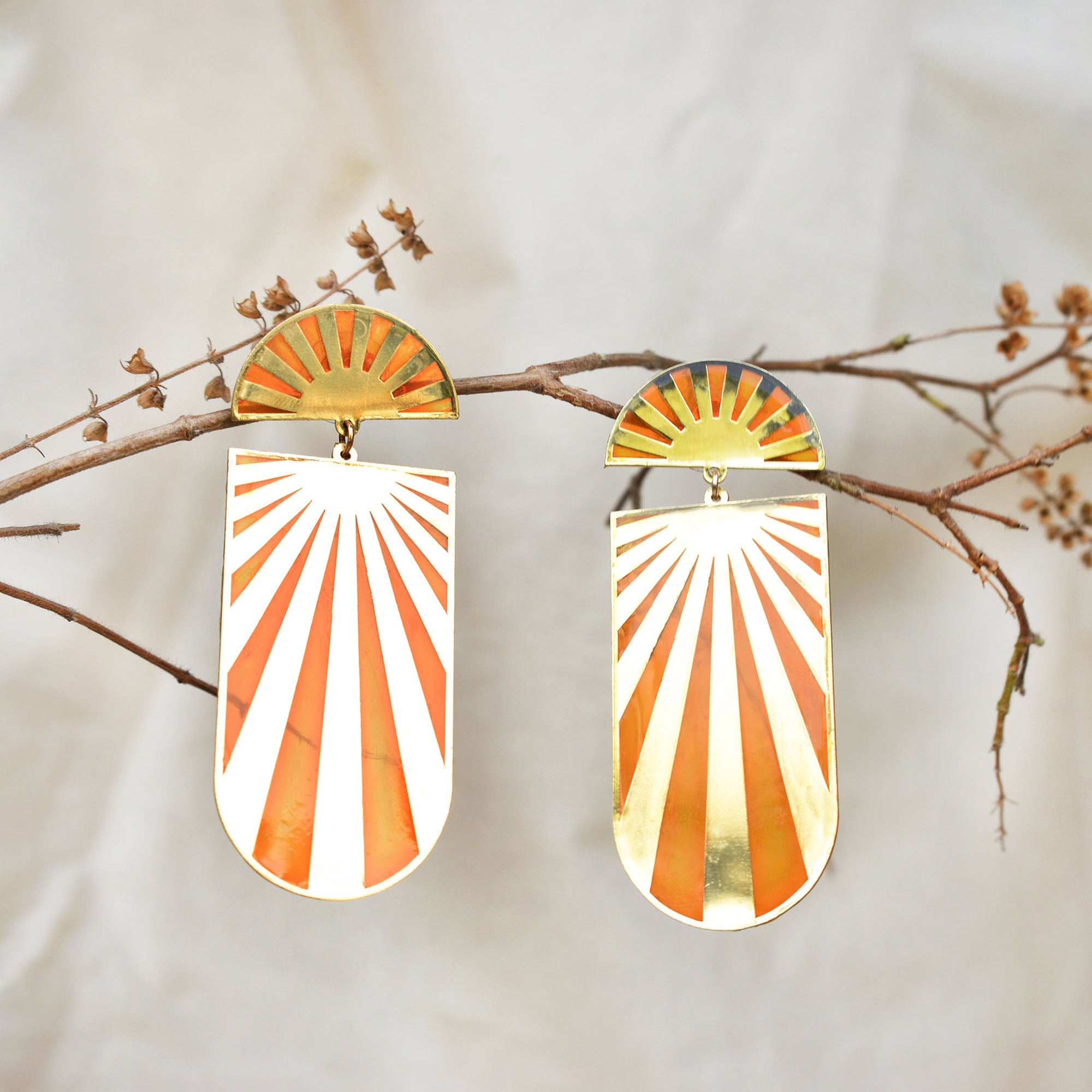 Sun Shine Resin Earrings