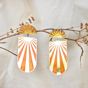 Traditional Kundan earrings in gold-tone, perfect for weddings and festive wear