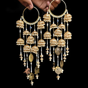 Personalised Charms Jhumki With Bangle Kaleere