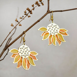 Traditional Kundan earrings in gold-tone, perfect for weddings and festive wear