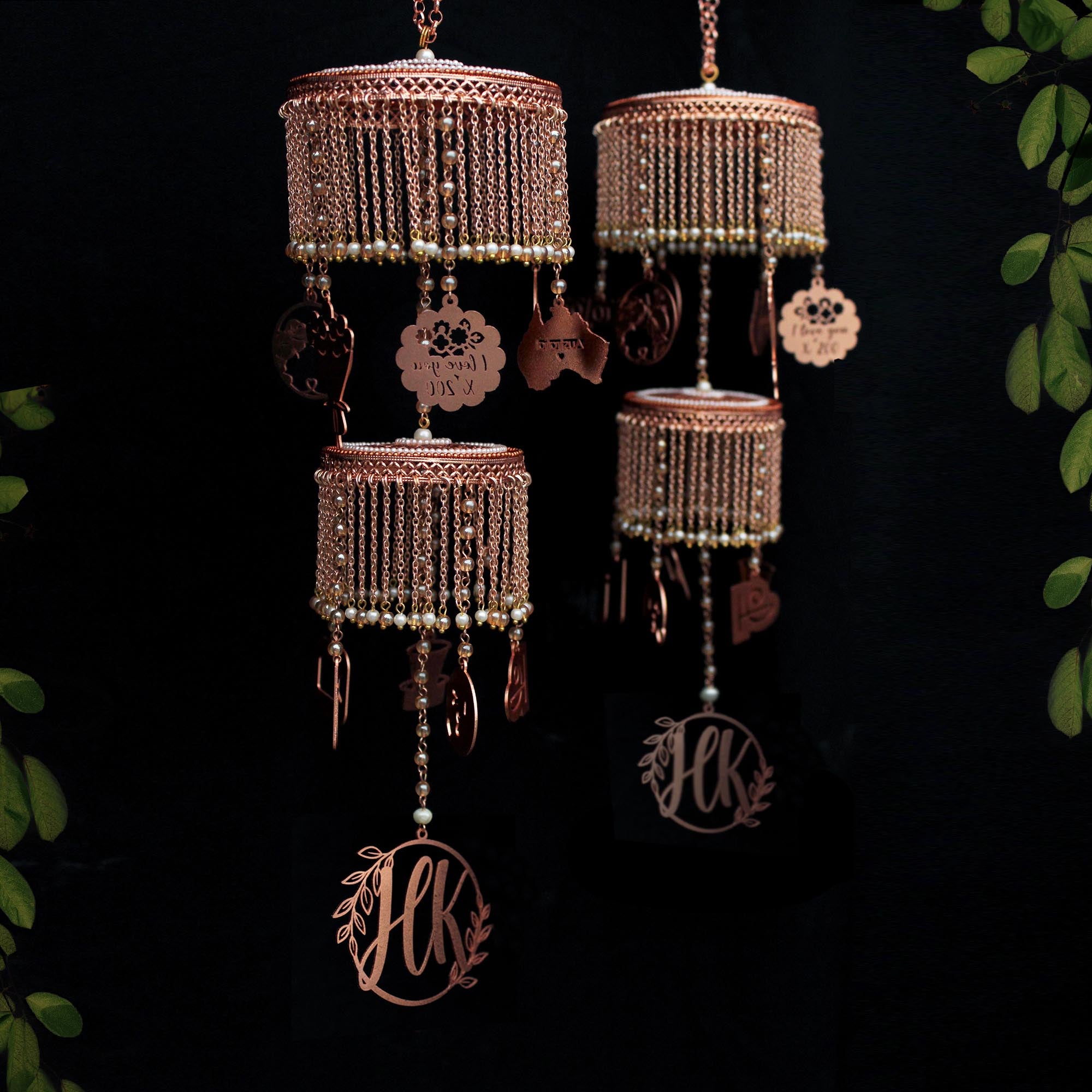 Rose Gold Customise Love Story Charm Kaleera