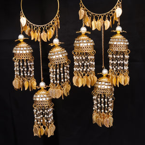 Crystal Dome & Leaf Charm Kaleere Set