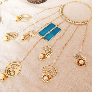 Bangle Style Personalised Charms Resing Work Kaleere - Set Of 2 Pieces - BeAbhika.com