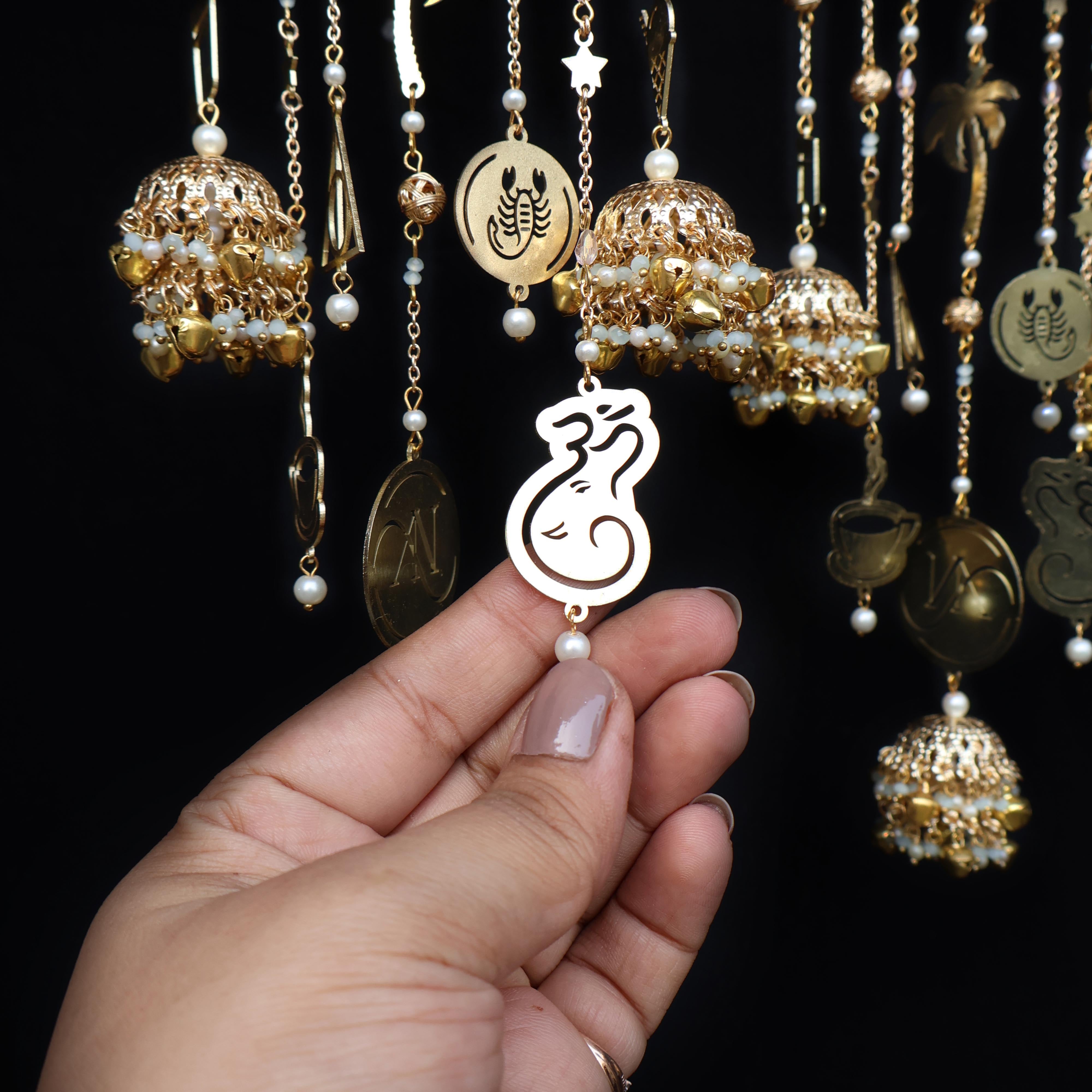 Personlised Pearly Bangle Kaleere - Set Of 2 Pieces