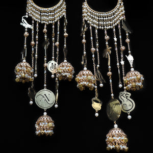 Personlised Pearly Bangle Kaleere - Set Of 2 Pieces