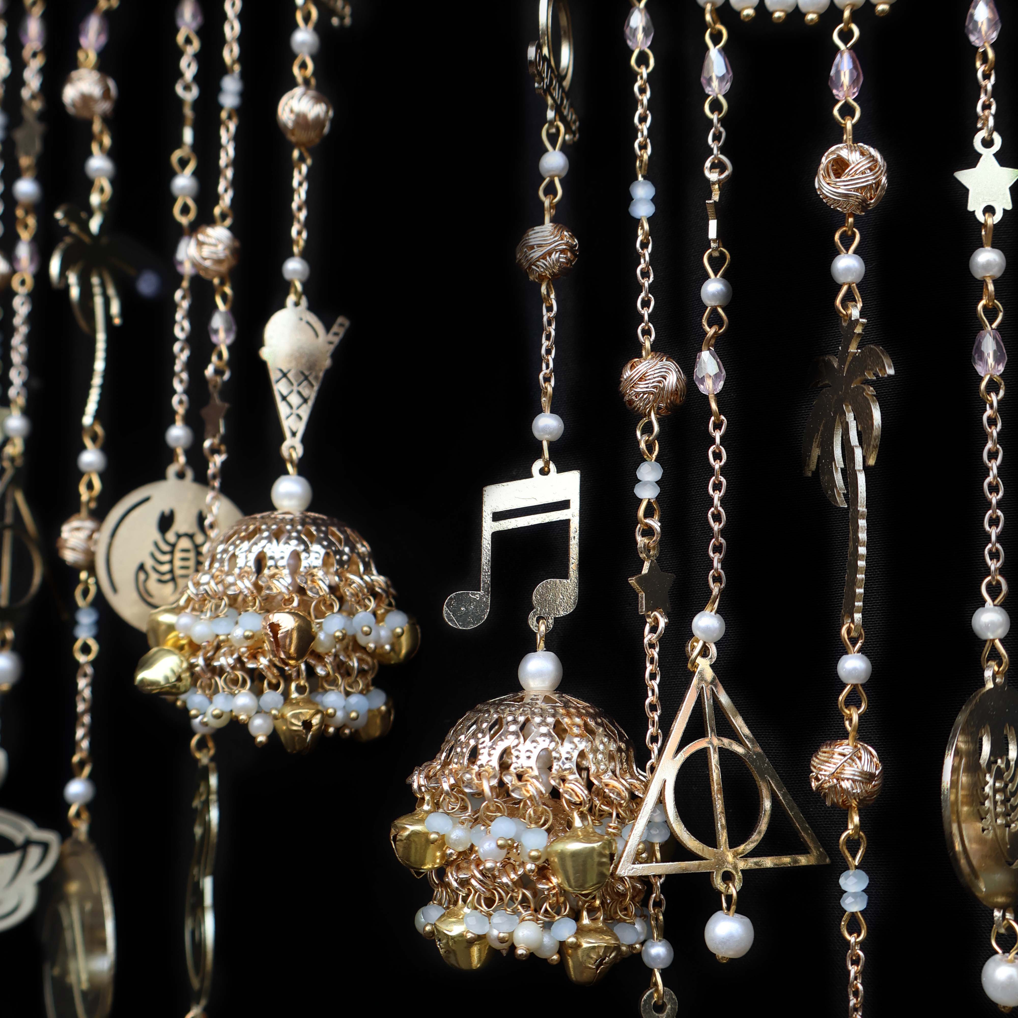 Personlised Pearly Bangle Kaleere - Set Of 2 Pieces