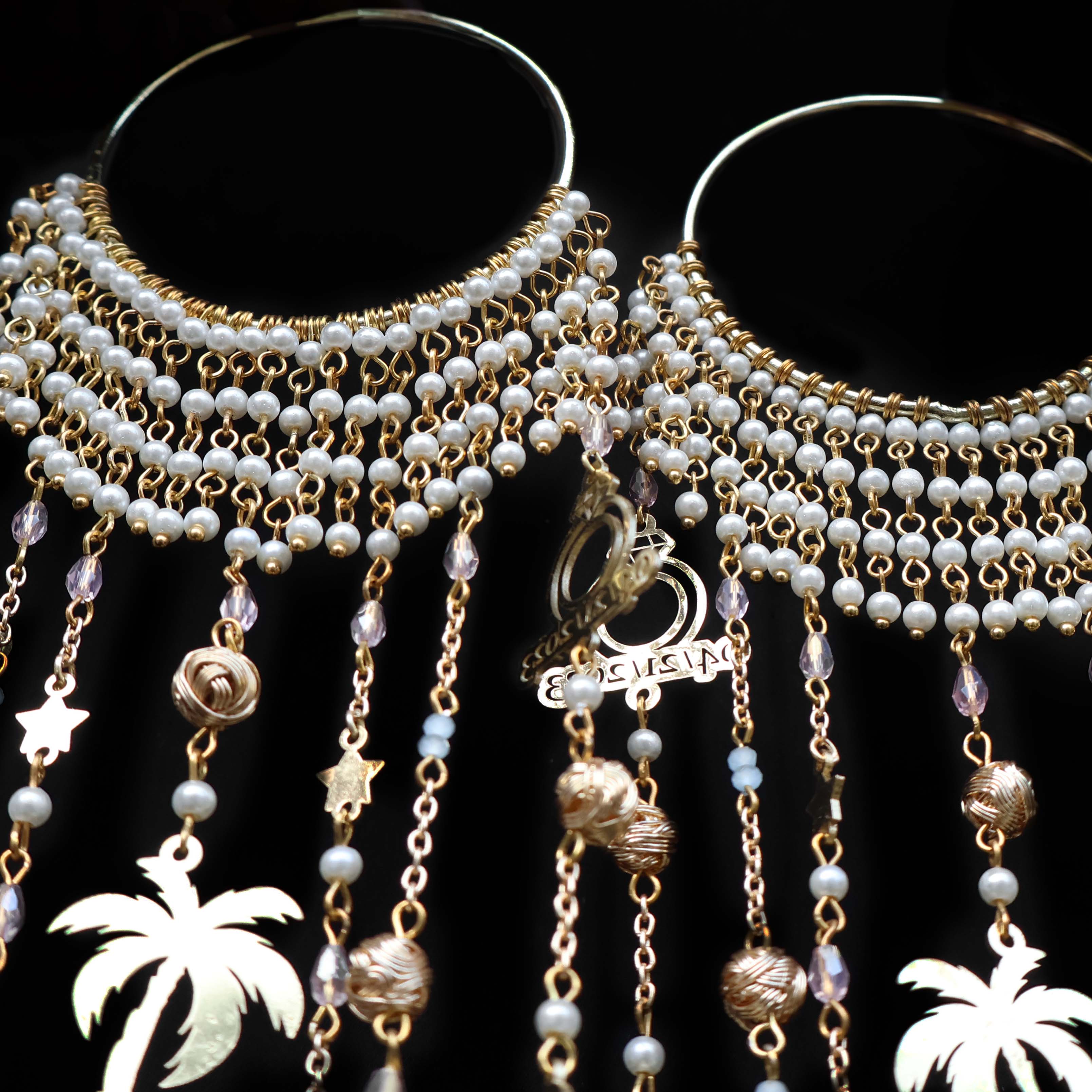 Personlised Pearly Bangle Kaleere - Set Of 2 Pieces