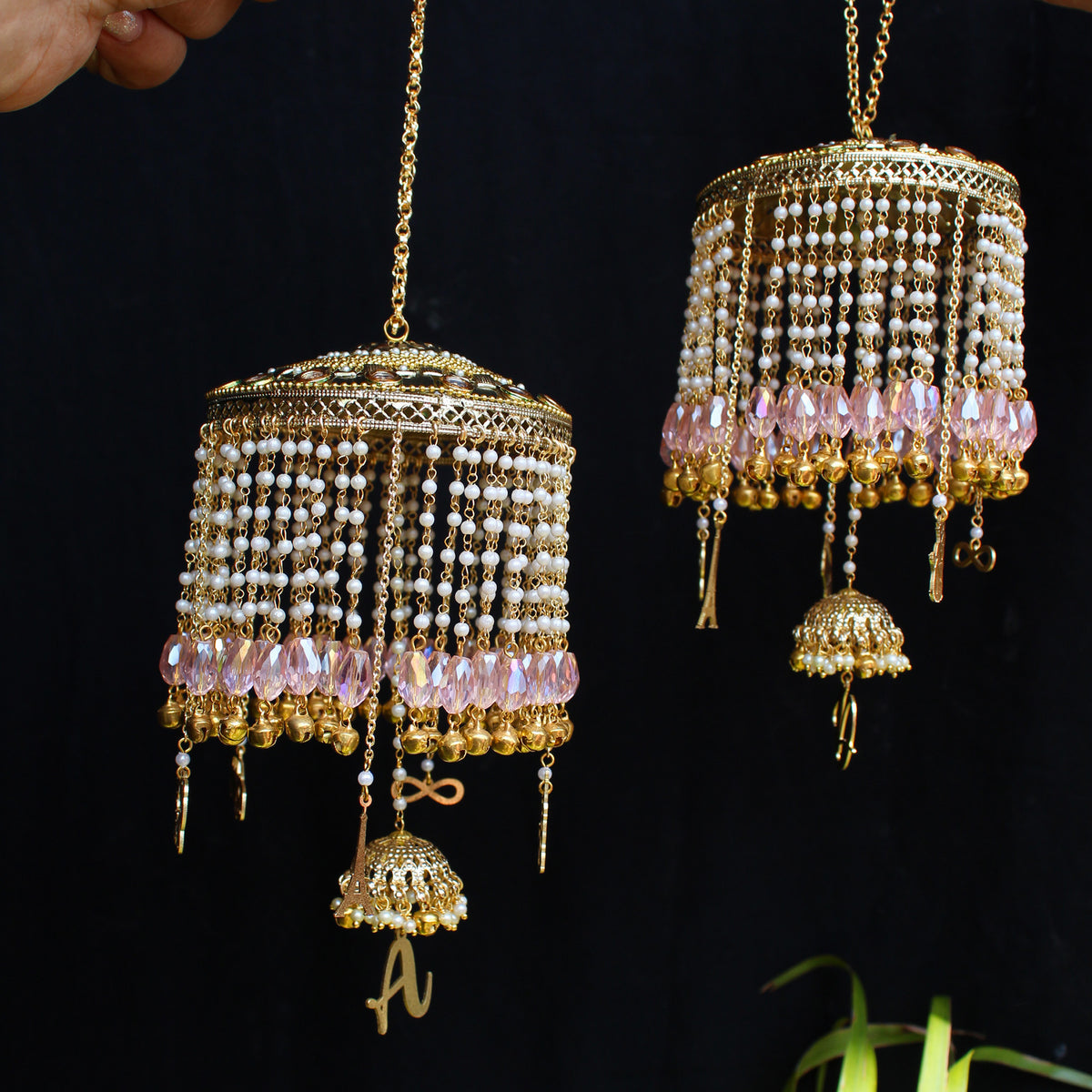 Noor Crystal Kaleera Set Of 2 Pieces