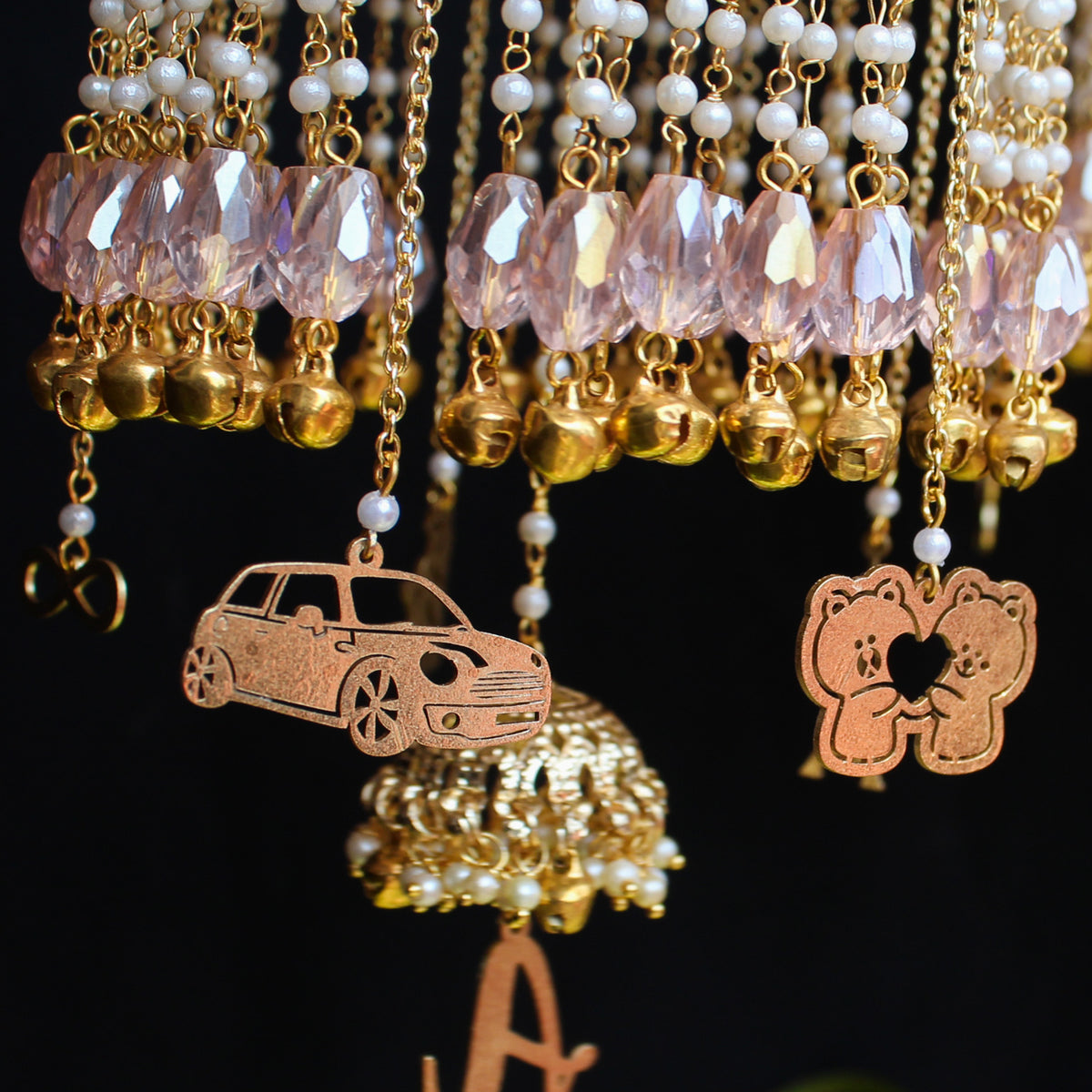 Noor Crystal Kaleera Set Of 2 Pieces