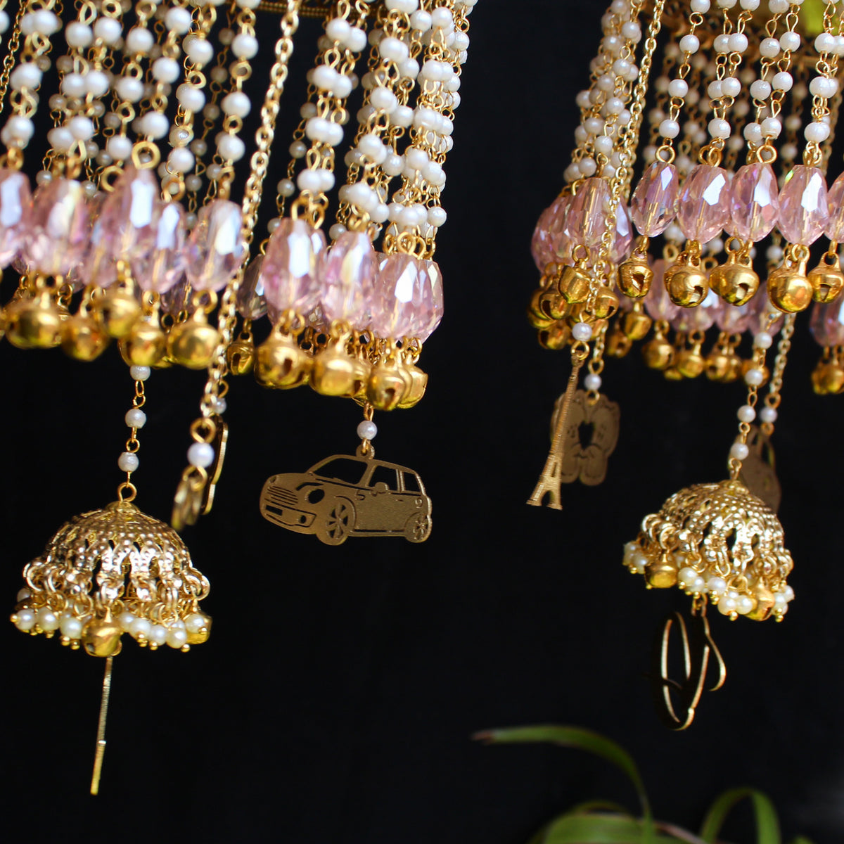 Noor Crystal Kaleera Set Of 2 Pieces