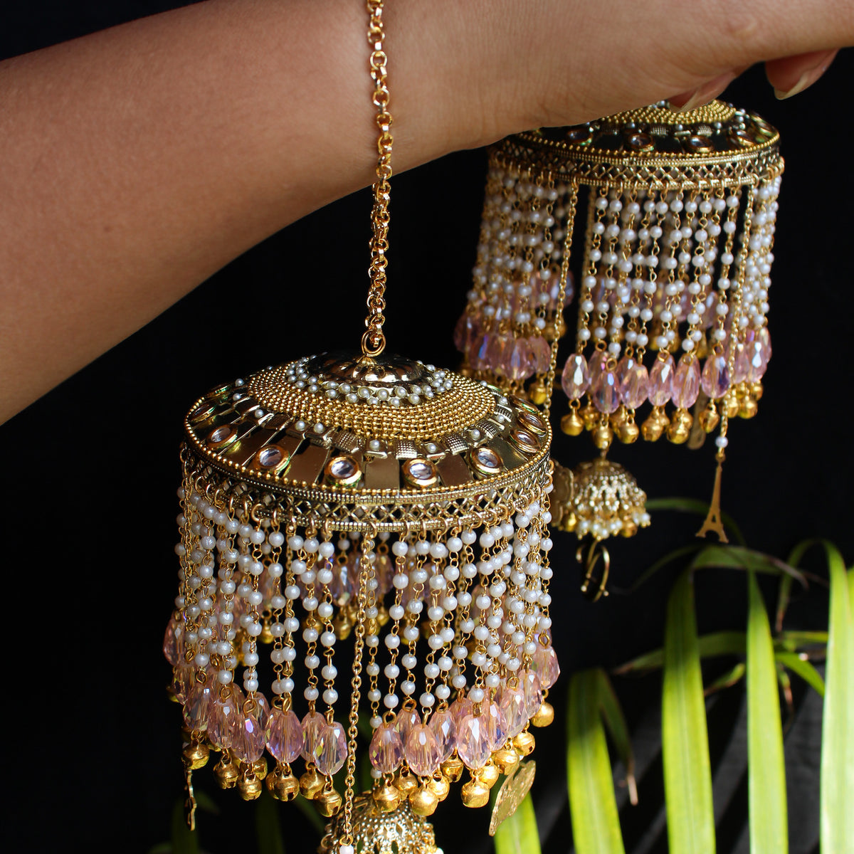 Noor Crystal Kaleera Set Of 2 Pieces