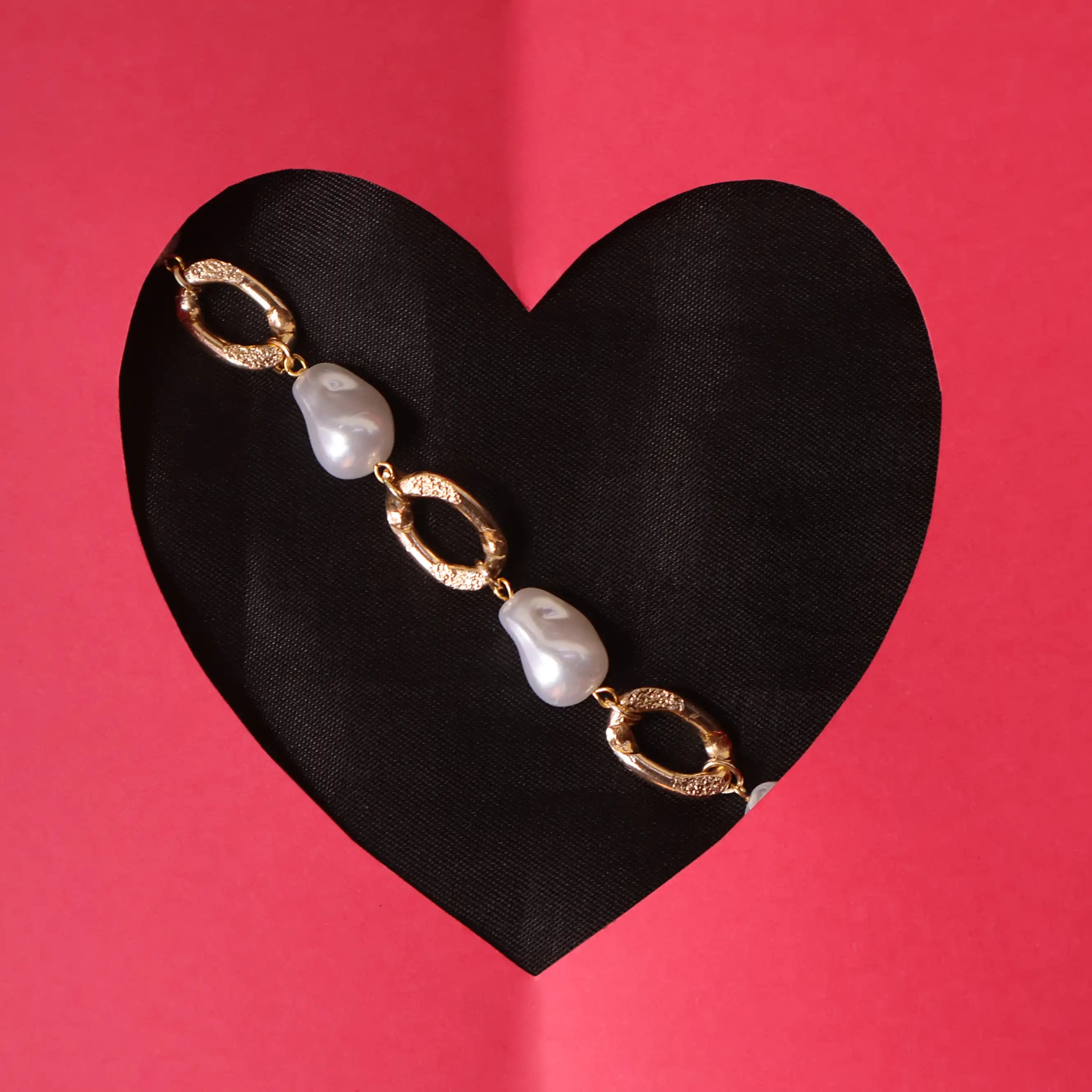 Set Of 4 Adjustable Personalised Pearl Charm Bracelet Stack With 2 Adjustable Ring