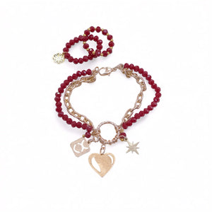 Forever Charm Adjustable Bracelet With 2 Adjustable Rings