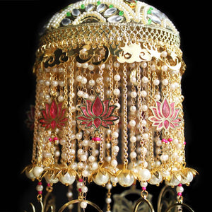 Customizable Resin Lotus & Celestial Kaleere - Pair of 2 Pieces - BeAbhika.com