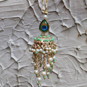 Peacock Glory Rakhi & Jhoomar Lumba Set
