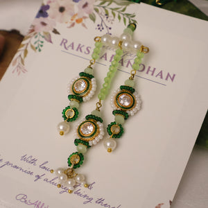 Emerald Kundan Pearl Tassel Designer Lumba