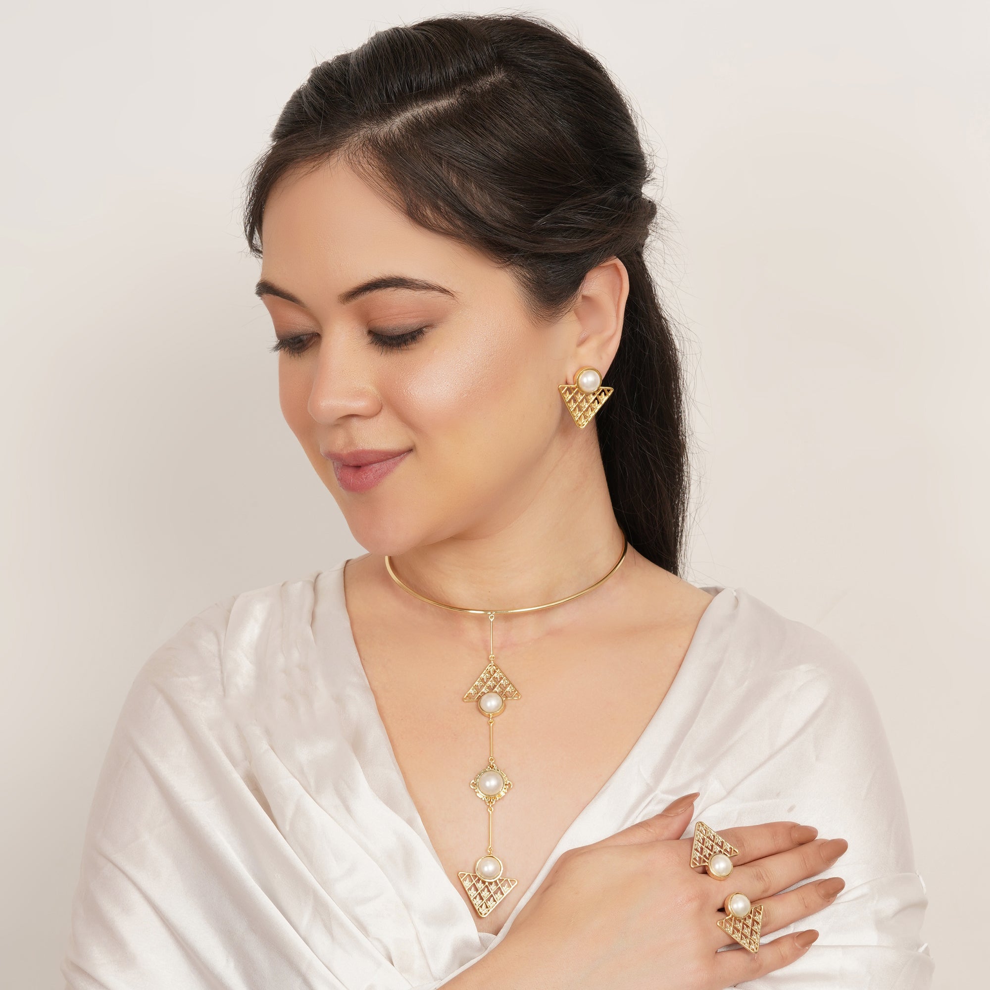 Quiet Rebel Necklace, Earrings & Ring Set
