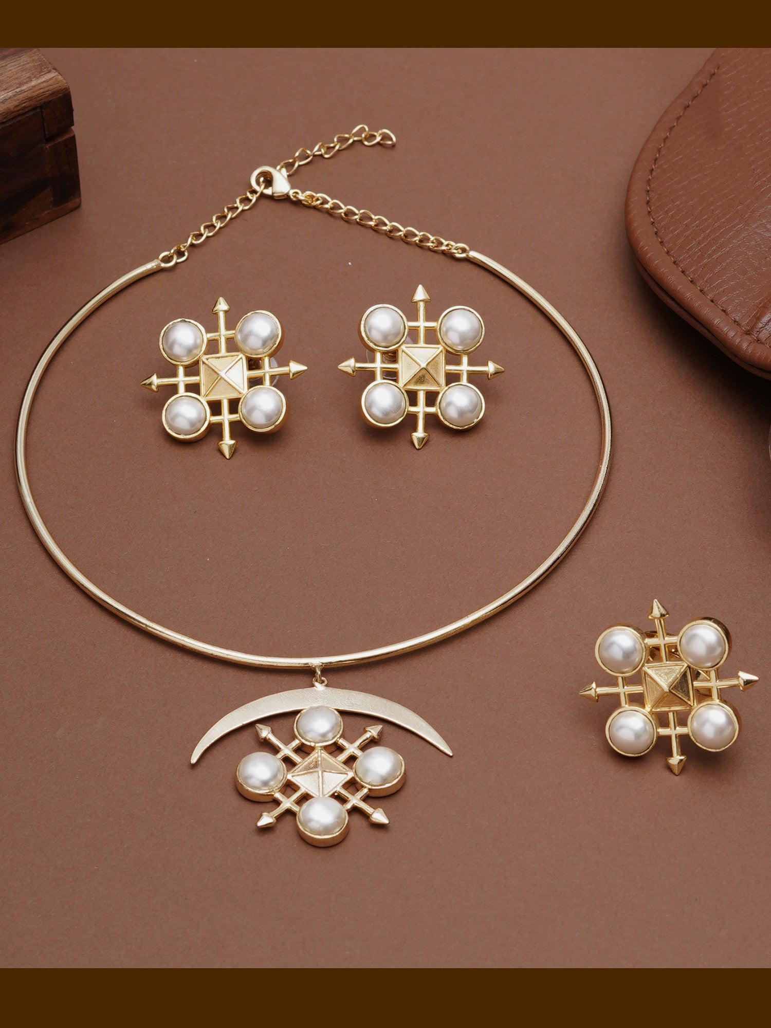 True North Necklace, Earrings & Ring Set