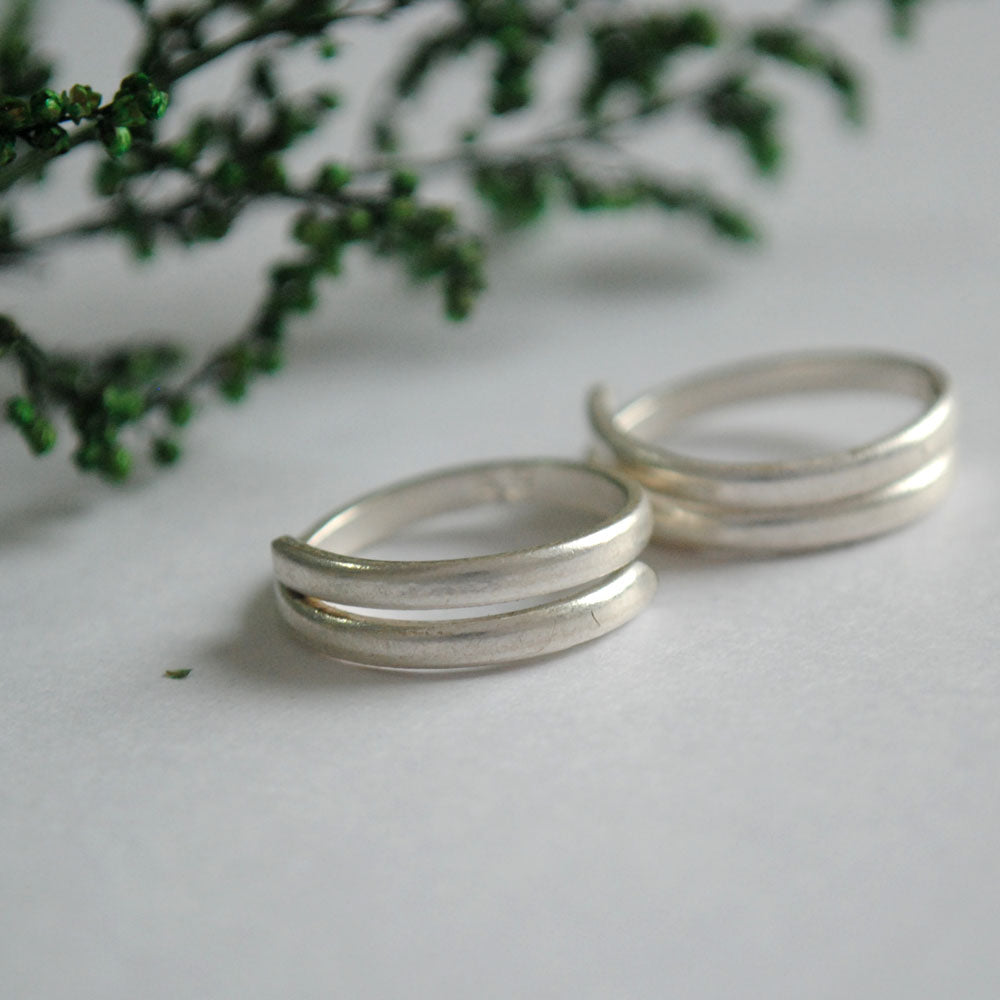 Sterling Silver Toe Ring Spiral Coil Plain Toe Ring