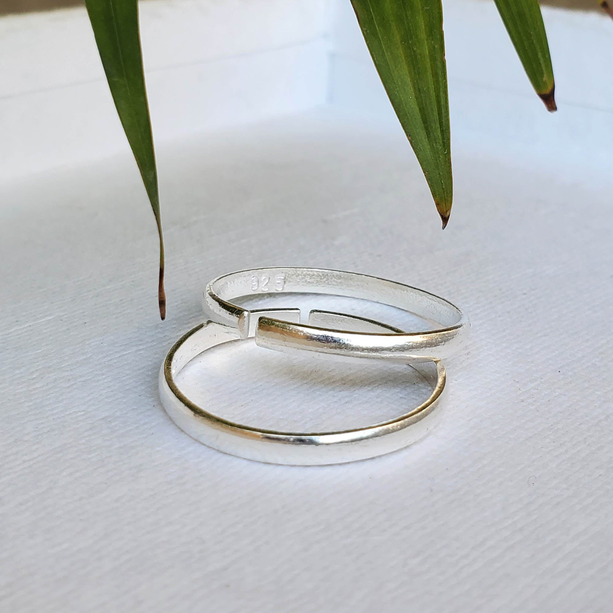 3mm Plain Silver Big Toe Ring