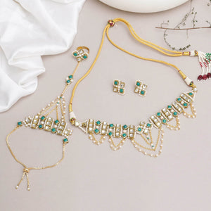 Emerald Radiance Neckalce Full Set - BeAbhika.com