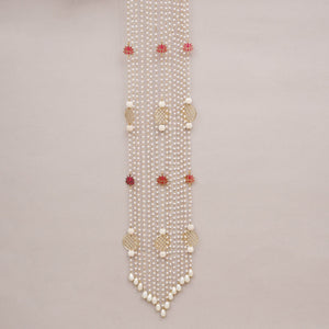 Pearl Lotus Charm Hair Veil - BeAbhika.com