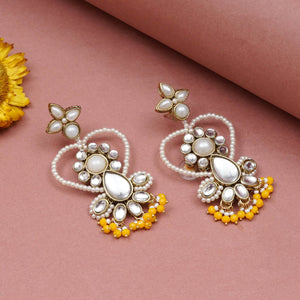 Heart Shaped Beaded Earrings - BeAbhika.com