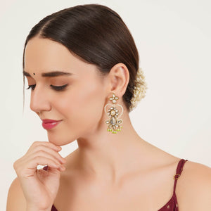 Heart Shaped Beaded Earrings - BeAbhika.com