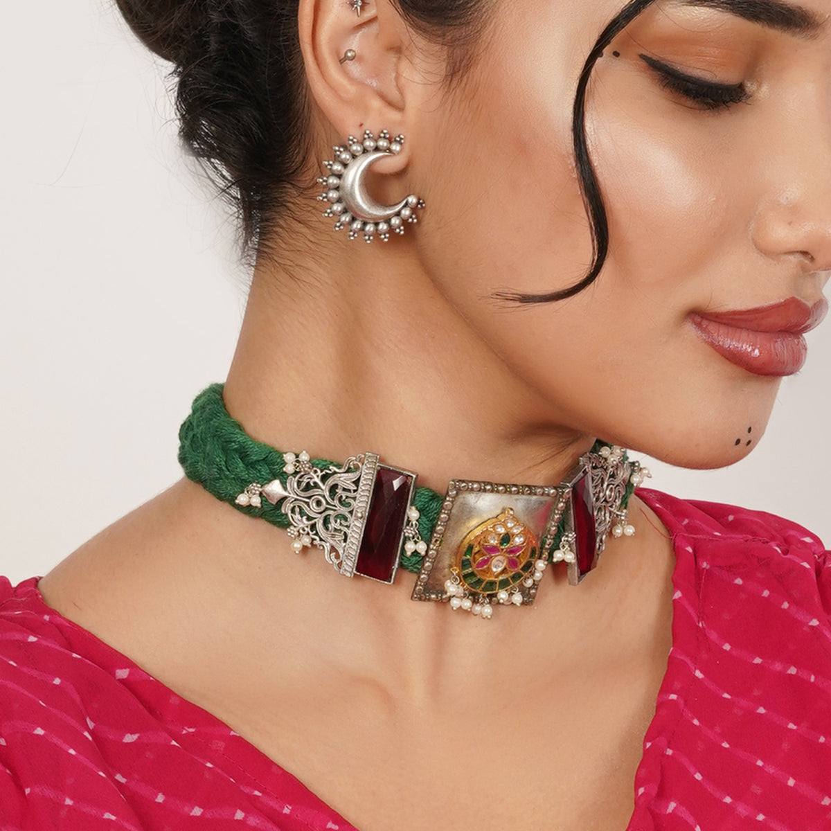 Crescent Statement Earrings 