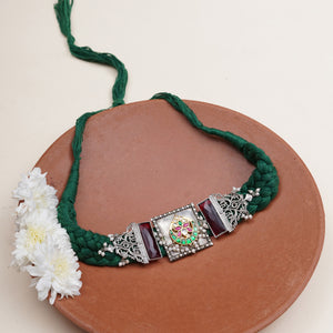 Floral Braid Choker 