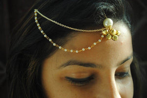 Dancing Deity Maang Tikka Hair Accessory - BeAbhika.com