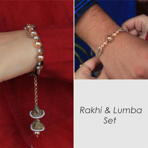 BeAbhika Bhai Bhabhi Rakhi Combo Set Designer Unique Rakshabandhan Rakhi Lumba Available In India At Best Price COD Express Shipping Send Rakhi Lumba To Abroad