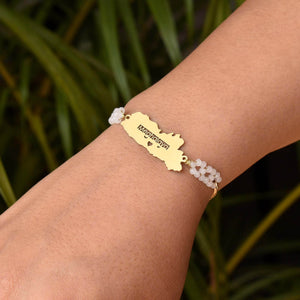 2 Sided Bracelet with State Charm - BeAbhika.com