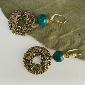 Traditional Kundan earrings in gold-tone, perfect for weddings and festive wear